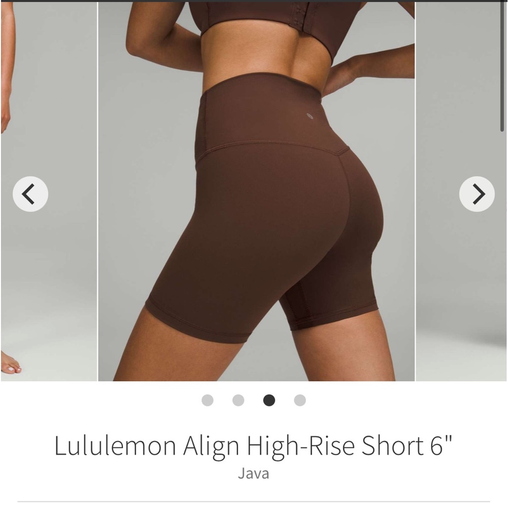 NWT Lululemon Align HR Bikers 6”
